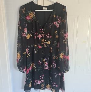 Aritzia Wilfred Floral Nazaire Dress